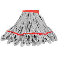 Unger ST38R SmartColor RoughMop ST38 Series 13 oz. Red Microfiber String Mop Head with 26 Strands