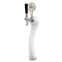 Micro Matic 6501-C-F-M Lucky Ice Frosted Chrome Glycol Cooled 1 Tap Tower with Lighted Medallion