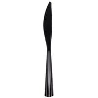 WNA Comet Classicware EcoSense 7 1/8 inch Heavyweight Black Plastic Knife - 1000/Case