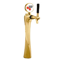 Micro Matic 6501-G-M Lucky Gold Glycol Cooled 1 Tap Tower with Lighted Medallion