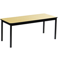 Correll 24" x 72" Fusion Maple Library Table - 29" Height