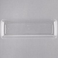 Fineline 6211-CL Tiny Temptations Clear 7 1/2 inch x 2 1/2 inch Long Rectangular Tray - 200/Case