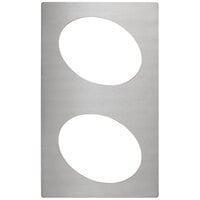 Vollrath 8240314 Miramar Stainless Steel Adapter Plate for Two Small Oval Pans