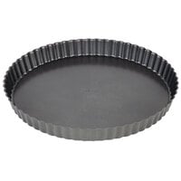 Wilton 191002759 Excelle Elite 11" x 1 1/8" Fluted Non-Stick Tart / Quiche Pan with Removable Bottom