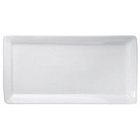 Tuxton BWH-1547 15 1/2" x 8" White Rectangular China Platter - 6/Case