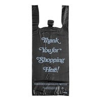 Choice 18 x 8 x 32 Extra Large Gray Medium-Duty T-Shirt Thank You Bag  - 450/Case