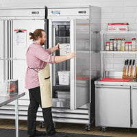 Avantco SS-1F-HC 29 inch Stainless Steel Solid Door Reach-In Freezer