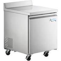 Avantco SS-WT-27R-HC 27 inch Worktop Refrigerator with 3 1/2 inch Backsplash