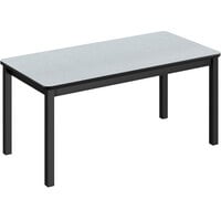 Correll 30" x 60" Gray Granite Library Table - 29" Height