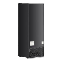 Avantco GDC-10-HC 21 5/8 inch Black Swing Glass Door Merchandiser Refrigerator with LED Lighting