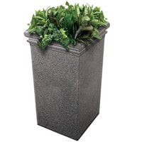 Commercial Zone 724119 StoneTec 19" x 19" x 33" Pepperstone Tall Planter