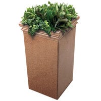 Commercial Zone 724121 StoneTec 19" x 19" x 33" Sedona Tall Planter