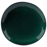 GET Cosmo 7 inch Green Melamine Irregular Round Coupe Plate - 12/Case