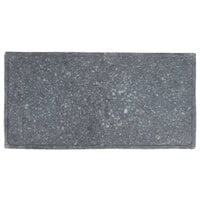 GET SB-1473-GB Madison Avenue / Granville 14 inch x 7 inch Black Melamine Faux Matte Granite Display Board