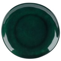 GET Cosmo 10 1/2 inch Green Melamine Irregular Round Coupe Plate - 12/Case
