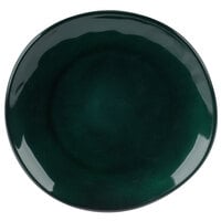 GET Cosmo 9 inch Green Melamine Irregular Round Coupe Plate - 12/Case