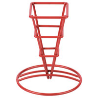 Clipper Mill by GET 4-91644 2 1/2 inch x 5 1/4 inch Red Square Fry Cone Basket