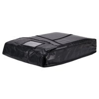 Intedge Insulated Delivery Bag, Full Size Bun / Sheet Pan Carrier, Black Vinyl, 18 inch x 26 inch x 5 inch