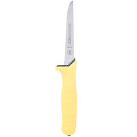 ARY VacMaster 35755SY 5 inch Serrated Edge Utility Knife with Soft Yellow Handle