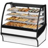 True TDM-DC-48-GE/GE-W-W 48 1/4" Curved Glass White Dry Bakery Display Case