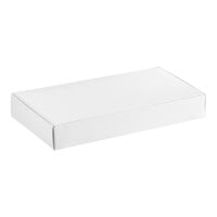 7 1/2" x 4" x 1 1/8" White 1/2 lb. 1-Piece Candy Box   - 25/Pack