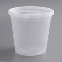 [20 Sets] 86 Oz. Plastic Food Storage Deli Containers With Lids, Ice Cream  Bucket & Soup Pail