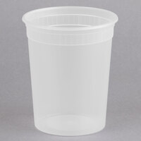 White Polypropylene PP Deli Container 25 Count NEW Pro-Kal Microwaveable 32 oz 