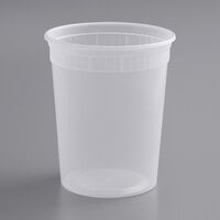 Heavy-Duty Deli Containers with Lids - 32 oz - ULINE - Carton of 240 - S-22771