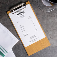 4 Mini Clipboard Black Office School Note Clip Pocket Restaurant Bar Shop Sudoku