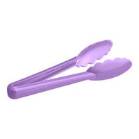 Mercer Culinary M35100PU Hell's Tools® 9 1/2" Purple Allergen-Free High Temperature Plastic Tongs