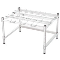 Regency 18 inch x 24 inch Heavy-Duty Chrome Dunnage Rack with Mat