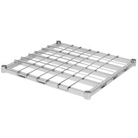 Regency 24 inch x 24 inch Chrome Heavy-Duty Dunnage Shelf with Wire Mat - 800 lb. Capacity