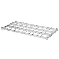 Regency 18 inch x 36 inch Chrome Heavy-Duty Dunnage Shelf with Wire Mat - 800 lb. Capacity
