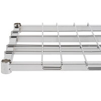 Regency 18 inch x 36 inch Chrome Heavy-Duty Dunnage Shelf with Wire Mat - 800 lb. Capacity