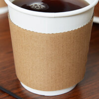 EcoChoice 10-20 oz. Kraft Coffee Cup Sleeve / Jacket / Clutch - 1200/Case