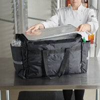 INTBUYING Insulated Food Transport Carrier Expandable Catering Hot Cold  Dish Pan Containers Plates not included