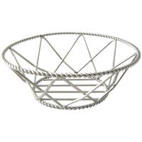 Clipper Mill by GET 4-81433 8 inch Round Stainless Steel Braided Basket