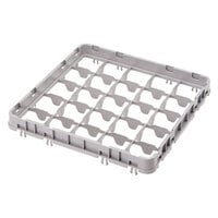 Cambro 49E2151 Soft Gray 49 Compartment Full Size Half Drop Camrack Extender - 19 5/8 inch x 19 5/8 inch x 2 inch
