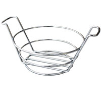 Clipper Mill by GET 4-22784 7 inch Round Stainless Steel Basket with Handles