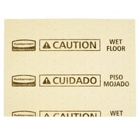 Rubbermaid FG425300YEL Over-The-Spill 18 inch x 16 1/2 inch Yellow Medium Absorbent Pad - 22/Pack