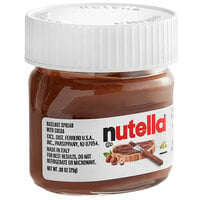 Nutella Hazelnut Spread .88 oz. Mini Glass Jar - 64/Case