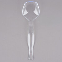Choice 8 1/2 inch Clear Disposable Plastic Serving Spoon - 72/Case