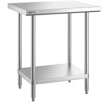 Regency Spec Line 24 inch x 30 inch 14 Gauge Stainless Steel Commercial Work Table with Undershelf