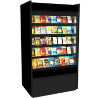 Structural Concepts B3632D Oasis Black 36 5/8 inch Non-Refrigerated Self-Service Display Case / Merchandiser - 110/120V