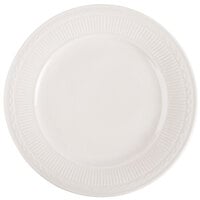 9 3/8" Ivory (American White) Embossed Rim China Plate   - 24/Case