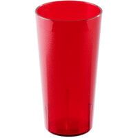 Cambro 2000P156 Colorware 22 oz. Ruby Red Customizable SAN Plastic Tumbler - 72/Case