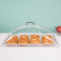 Cambro DD1220BECW Camwear 12 inch x 20 inch Clear Dome Display Cover with 2 End Cuts