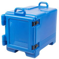 Cambro UPC300186 Ultra Pan Carrier® Navy Blue Front Loading Insulated Food Pan Carrier - 4 Full-Size Pan Max Capacity