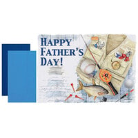 Hoffmaster 856780 10 inch x 14 inch Father's Day Placemat Combo Pack - 250/Case