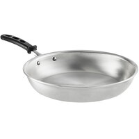 Vollrath 67912 Wear-Ever 12 inch Aluminum Fry Pan with Black TriVent Silicone Handle